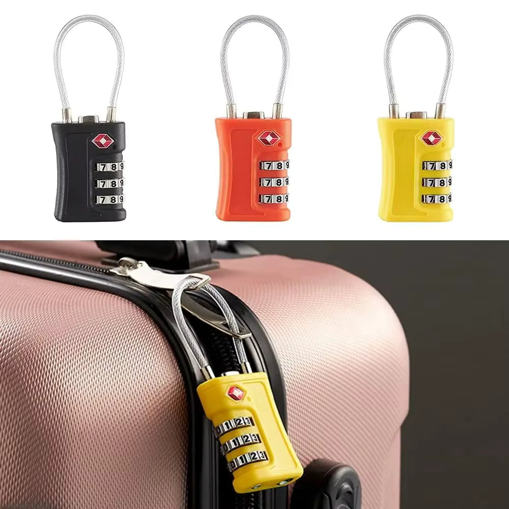 TSA Approved Luggage Lock -3 Digit Combination | Zinc Alloy