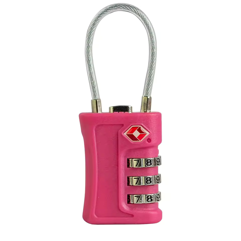 TSA Approved Luggage Lock -3 Digit Combination | Zinc Alloy
